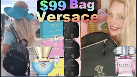 versace giftset|Versace backpack gift with purchase.